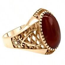 Fine Single Ring - Red - View 5
