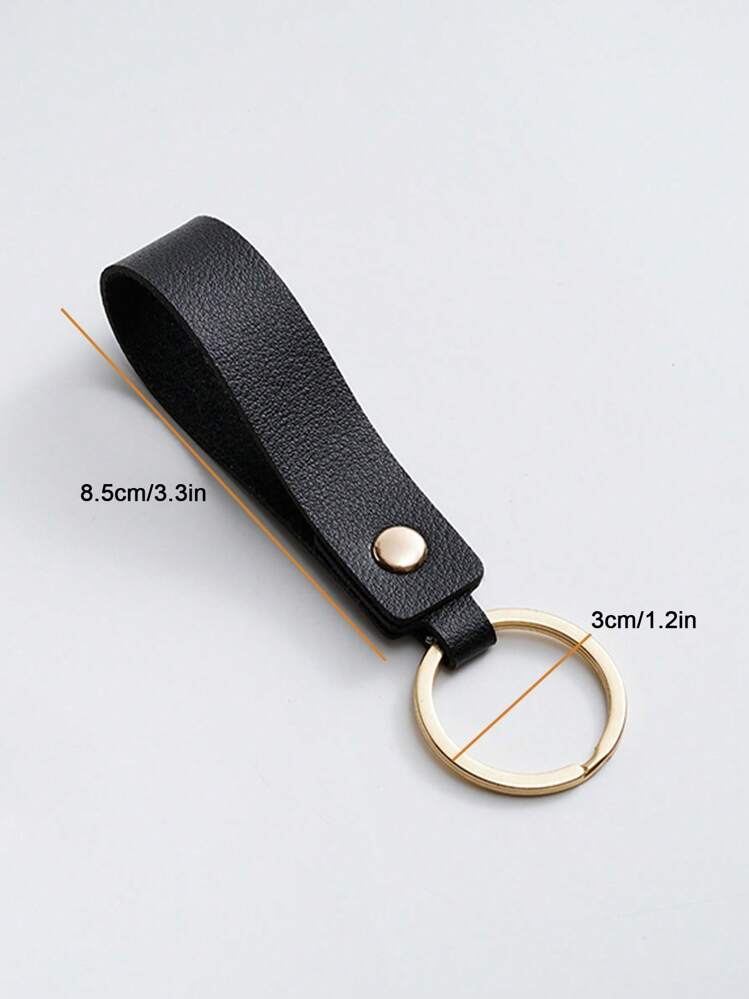 Set 9 Portachiavi In Pelle Intrecciata A Mano - Portachiavi In PU E Lega Di Zinco - Eleganti Per Auto E Casa - Regalo Uomo E Donna (12cm, Vari Colori) - 2