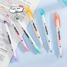 6pcs Clear View Tip Soft Light Highlighter Pens, For Students Study School Office - Multicolor - View 4