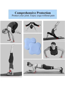 1 Stück Damen Sport Yoga Matte mit Knie- und Ellbogenschutz, tragbar