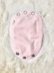 2 miếng vải một lớp (mỏng) quần áo tập bò cho bé, bộ quần áo liền thân mở rộng cho bé, bộ đồ liền thân trẻ em, mảnh mở rộng đáy quần, chú ý đến kích thước của khóa kim loại để tránh không vừa vặn, quà tặng trang trí tiệc mừng em bé chào đời - Hồng - Xem 5