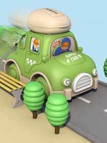 1 pieza multifuncional con dibujos animados engranaje almacenamiento inercia de coche hecho de de plástico , Divertido & para entrenamiento & intelectual desarrollo - Multicolor - Ver 8