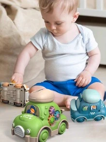 1 pieza multifuncional con dibujos animados engranaje almacenamiento inercia de coche hecho de de plástico , Divertido & para entrenamiento & intelectual desarrollo - Multicolor - Ver 6