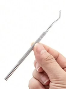 1 件专业嵌甲矫正工具修脚工具脚指甲钩嵌甲矫正工具修脚趾甲固定器脚指甲护理、袋子、收纳、储存 - 銀色 - 查看 2