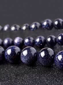 Dreamlike Blue Sandstone Beads For Jewelry Making