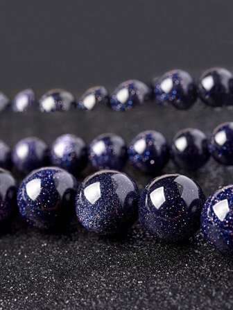 Dream Blue Sandstone Beads For Jewelry Making