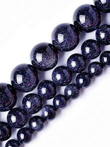 Dreamlike Blue Sandstone Beads For Jewelry Making