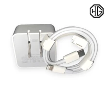35w Dual Charger With C To Lightning Cable For IPhone Charge Two Devices At The Same Time Fast Charging - White - View 1