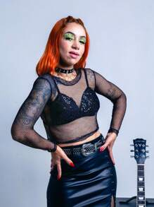 Women Blouses - màu đen - Xem 3