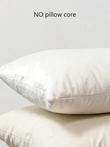 Without fillers NO pillow core  1 simple Dutch velvet pillowcase or waist pillowcase without padding    Without fillers - White - View 5