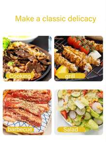 1 件/2 件简约防漏油喷雾瓶，空气炸锅，沙拉，烧烤，食用油分配器 - 黑色 - 查看 4