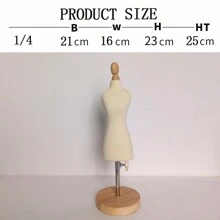 1/4 Scale Sewing Mannequin Model With 3d Cutting - Beige - View 1