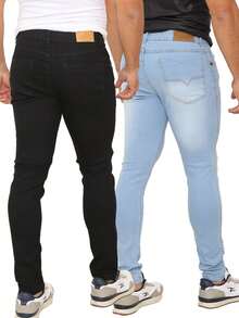 Men Jeans - 彩色 - 查看 2