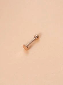 1pc 16G ASTM F136 G23 titanium lip stud labret monroe - Yellow Gold - View 6