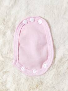 2pcs Double Layered (Thick) Garment Extender Diaper, Only Suitable For Certain Plastic Button Down Shirt/Bodysuit/Jumpsuit With Snaps At Crotch - Pink - View 2
