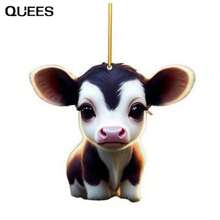 QUEES 1入組汽車室內裝飾配件帶小的奶牛設計 - H款 - 查看 4