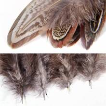 100 片天然野生火雞羽毛,長 2-3 英寸/5-8 厘米 - 自然色 - 查看 3