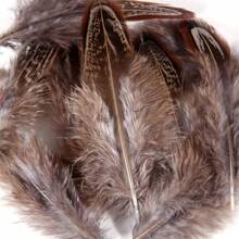 100 片天然野生火雞羽毛,長 2-3 英寸/5-8 厘米 - 自然色 - 查看 5