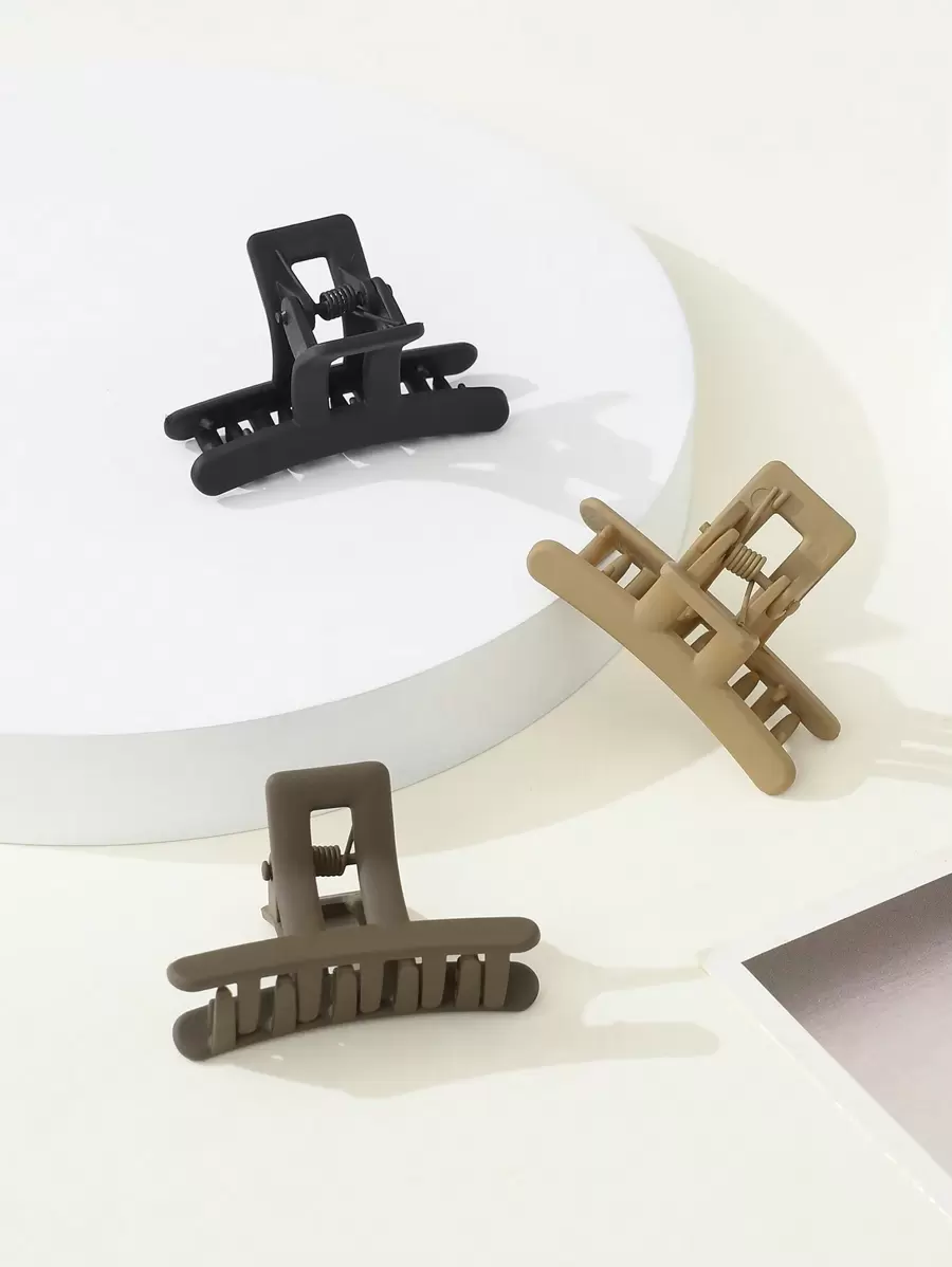 3pcs Kích thước nhỏ Mờ Mini Móng vuốt tóc Clip Đối với phụ nữ , Đúng mốt Phụ kiện tóc Thích hợp Đối với Ngắn Và Dài Tóc - Nhiều màu - Xem 1