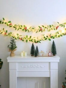 1根2m 20-led聖誕節莓藤串燈,聖誕節裝飾節日照明燈 - 黃色 - 查看 5