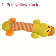 1pc Pet Plush Animal Doll, Dinosaur Chew Resistant Squeaky Doll For Golden Retriever And Other Dogs