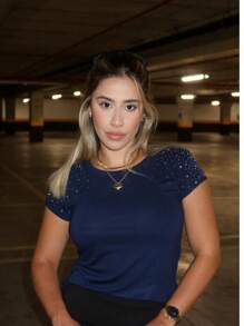 Women T-Shirts - 藏蓝色 - 查看 2