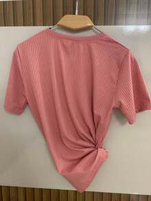 Women T-Shirts - 乾枯玫瑰色 - 查看 4