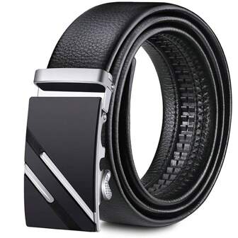 1pc Extra Long Men's Fashion Metal Automatic Buckle Adjustable Belt, 105-170cm Casual Pants Belt Fit For Youths And Middle-Aged Summer, School Casual, Business, Boyfriend Husband Father Dad Men Gift, Daily Wear, Fashion, Teen, Outdoor, Vacation, Athletic, Travel, Street, Boho, Vintage Fall, Autumn, Halloween Autumn-Winter Accessories,Suitable For Teens, Youth,Men,Casual, Outdoor, Athletic, Vacation, Graduation Gifts, Birthday, Daily Wear