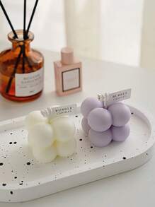 泡泡形狀的香薰蠟燭,生日紀念品 - 紫色 - 查看 4