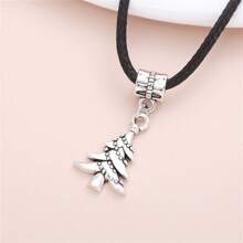 50pcs Christmas Style Silver-color Tree And Snowflake Pendants For Diy Jewelry Making - Silver - View 3