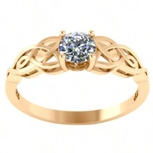 Fine Single Ring - trắng - Xem 3