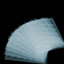 12張/288片超級黏性果凍膠雙面指甲黏貼貼紙,防水透氣指甲膠貼紙,適用於假指甲彩繪diy裝飾