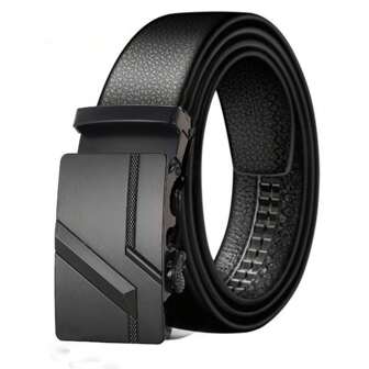 1pc Black All-Matching Extra Long Casual Belt For Men, Fashion Alloy Buckle Adjustable 105-170cm Waist Strap, Suitable For Youth & Middle Age Summer, School Fall, Autumn, Halloween Autumn-Winter Accessories,Suitable For Teens, Youth,Men,Casual, Outdoor, Athletic, Vacation, Graduation Gifts, Birthday, Daily Wear