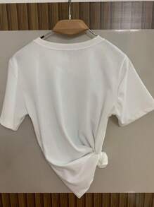 Women T-Shirts - 米色 - 查看 4