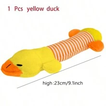 PETSIN 1 件宠物毛绒动物玩偶，恐龙耐咬吱吱叫玩偶，适合金毛猎犬和其他狗狗