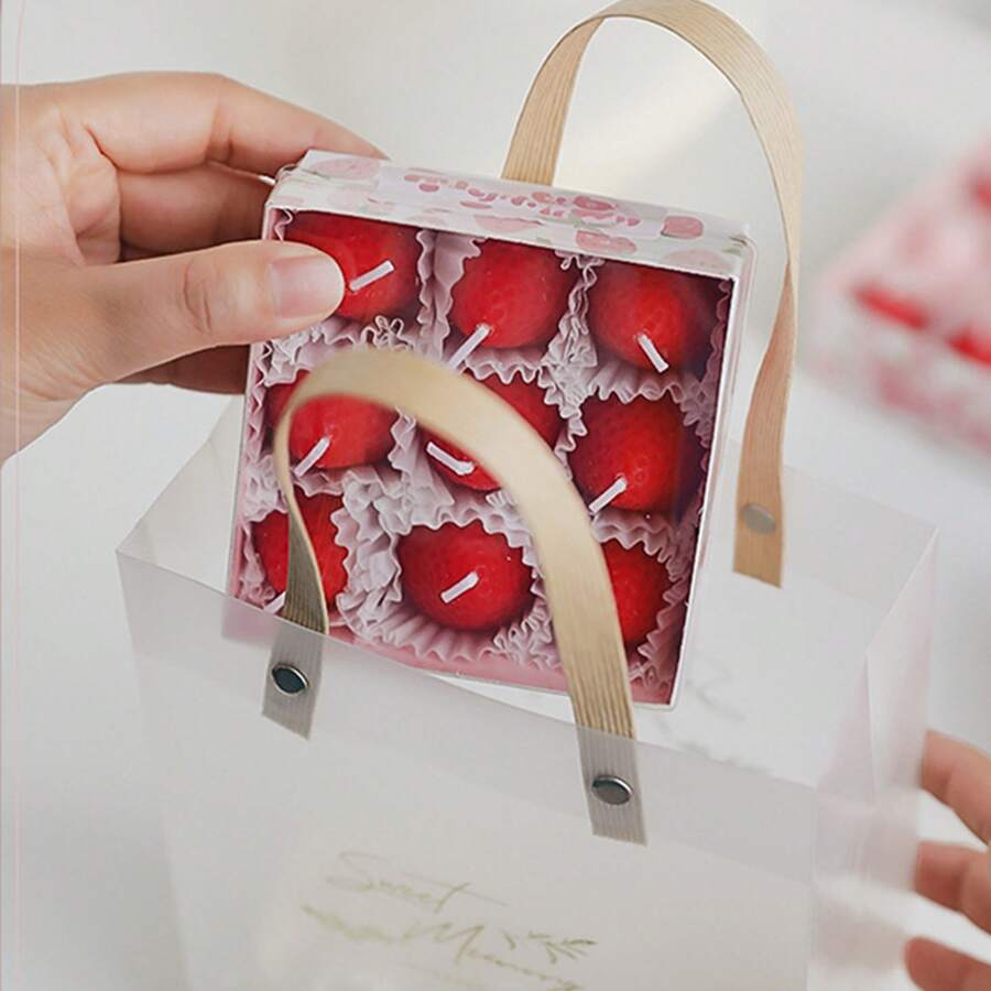 Strawberry flavored candles - Red - View 1