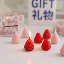 Strawberry flavored candles - Red - View 2
