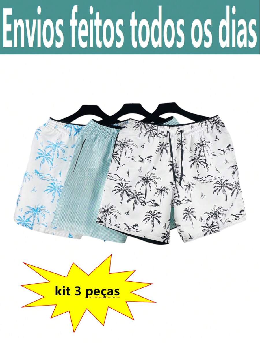 Men Shorts - 綠色 - 查看 1