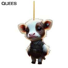 QUEES 1入組汽車室內裝飾配件帶小的奶牛設計 - H款 - 查看 17