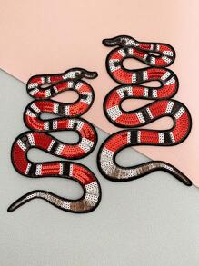1 Pieza Parche / Etiqueta Engomada Del Bordado De La Serpiente - Multicolor - Ver 1