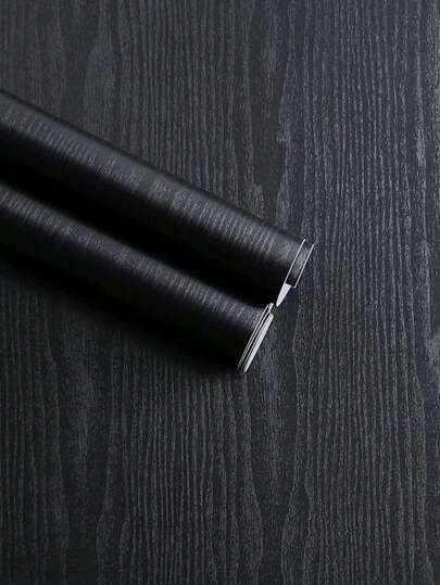 1 pieza Papel tapiz autoadhesivo con textura de madera negra, papel tapiz vintage para muebles, gabinetes, mesas, sillas, fondo de pared, papel tapiz extraíble y adhesivo, artículos de decoración de primavera para renovar su hogar, pegatinas de decoración Rama, regalos de cumpleaños y graduación