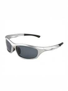 Steampunk Style Y2k Metal Silver Mirrored Fashion Glasses For Men, Outdoor Sports Cycling Fashion Glasses, Motorcycle Driving Fashion Glasses Street Shades Accessories Beach Accessories Glasses Shades Looks Street Style And Suit For Sweater Jacket Sweatshirt Hoodie Leather Pants And Cargo Pants For Summer Beach Vacation,Outdoor,Travel