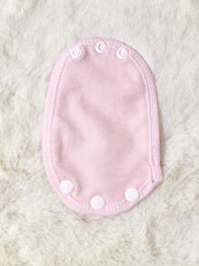 2pcs Double Layered (Thick) Garment Extender Diaper, Only Suitable For Certain Plastic Button Down Shirt/Bodysuit/Jumpsuit With Snaps At Crotch - Pink - View 3
