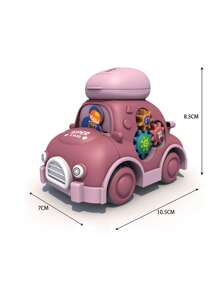 1 pieza multifuncional con dibujos animados engranaje almacenamiento inercia de coche hecho de de plástico , Divertido & para entrenamiento & intelectual desarrollo - Multicolor - Ver 10