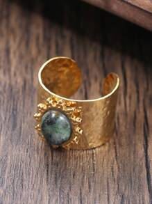 Bague Élégante En Acier Inoxydable Pour Femmes, Couleur Or Réglable, Bijoux Fins, Cadeau Pour Dames, Fête, Halloween, 1 Pièce