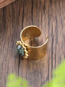 Bague Élégante En Acier Inoxydable Pour Femmes, Couleur Or Réglable, Bijoux Fins, Cadeau Pour Dames, Fête, Halloween, 1 Pièce