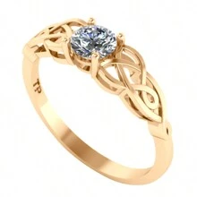 Fine Single Ring - trắng - Xem 2