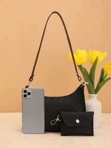 休闲多功能腋下手提包，大容量单肩包，适合日常外出