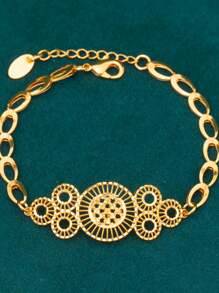 Conjunto Para Regalo De Boda Y Festivales De Lujo, De La Novia, Con 5 Piezas Chapadas En Oro Champán 18k De Alto Grado, Resistente Al Desgaste Y Sin Deformación, Fabricado En Cobre