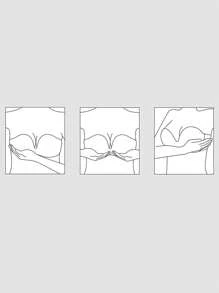 1pc Self-adhesive Strapless Push-up Bra For Bride, Invisible & Seamless & Anti-slip & Small Chest Enlargement - Black - View 4